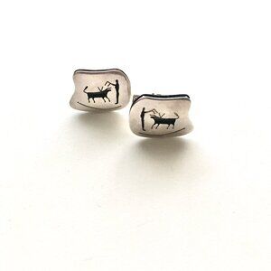 Taxco Sterling Matador Cuff Links, Bull Fighter, Eagle 3, Mexico